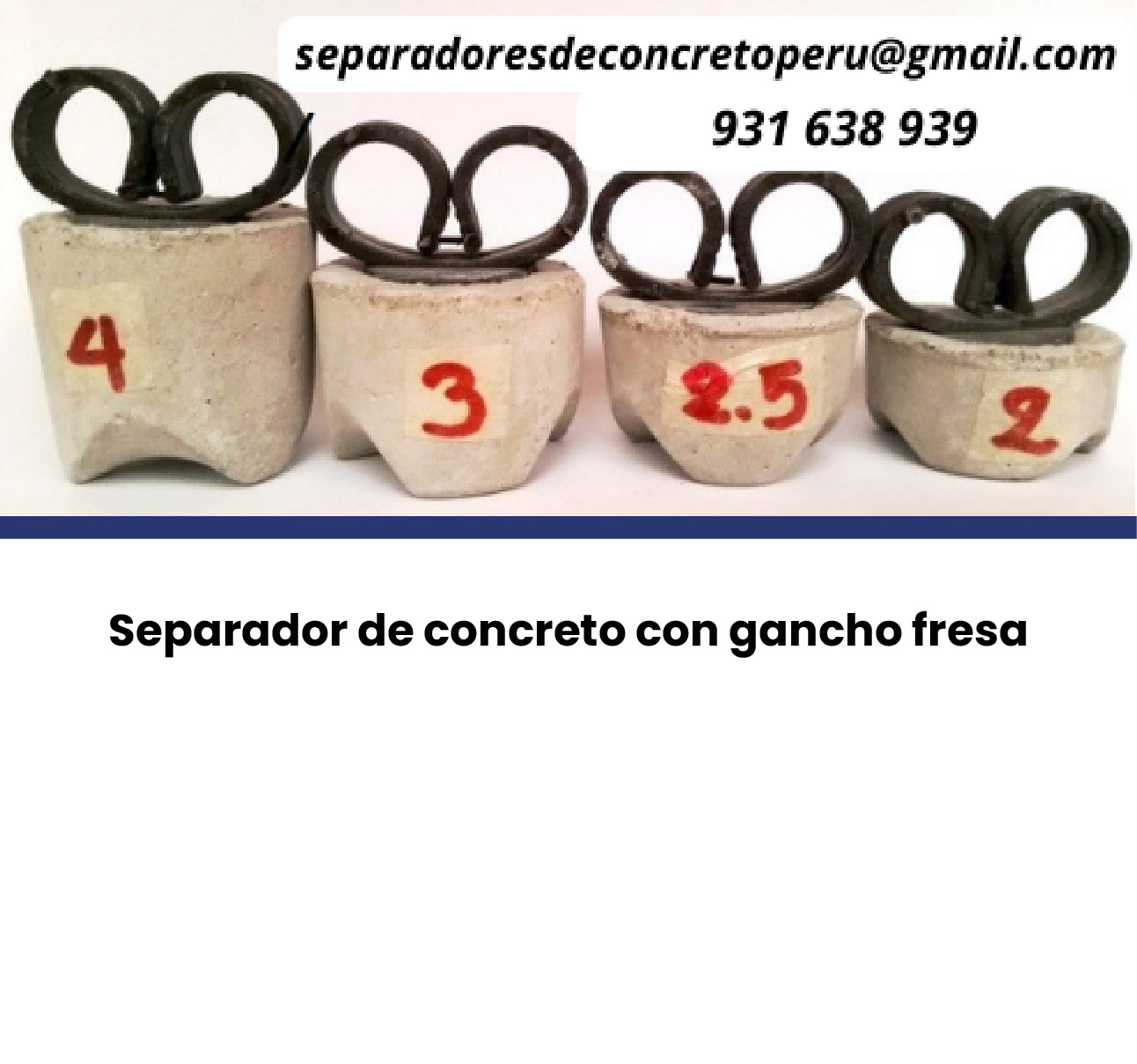 Imagen del producto Separador de concreto 